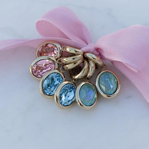 Серьги Qudo Creole TIVOLA small S royal blue delite, 310686 BL/S фото 4